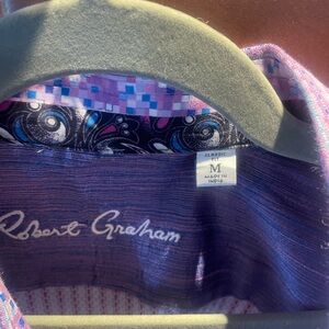 Robert Graham Purple Patterned Shirt